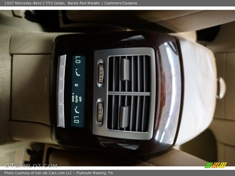 Barolo Red Metallic / Cashmere/Savanna 2007 Mercedes-Benz S 550 Sedan