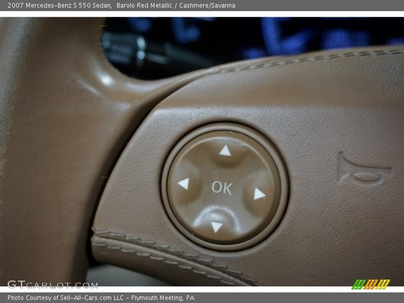 Barolo Red Metallic / Cashmere/Savanna 2007 Mercedes-Benz S 550 Sedan