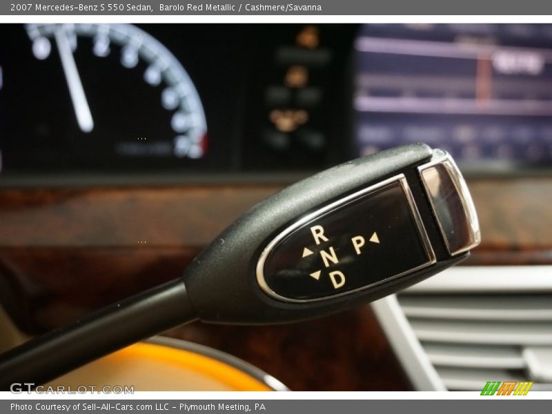 Barolo Red Metallic / Cashmere/Savanna 2007 Mercedes-Benz S 550 Sedan