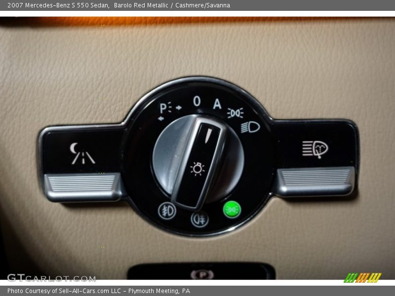 Barolo Red Metallic / Cashmere/Savanna 2007 Mercedes-Benz S 550 Sedan