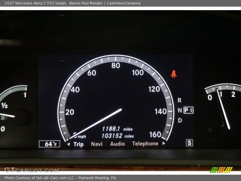 Barolo Red Metallic / Cashmere/Savanna 2007 Mercedes-Benz S 550 Sedan