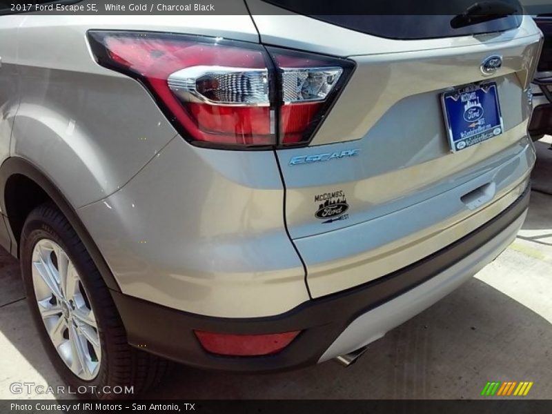 White Gold / Charcoal Black 2017 Ford Escape SE