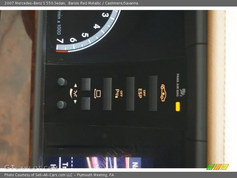 Barolo Red Metallic / Cashmere/Savanna 2007 Mercedes-Benz S 550 Sedan