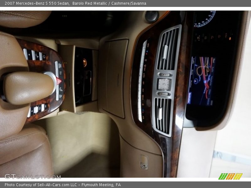 Barolo Red Metallic / Cashmere/Savanna 2007 Mercedes-Benz S 550 Sedan