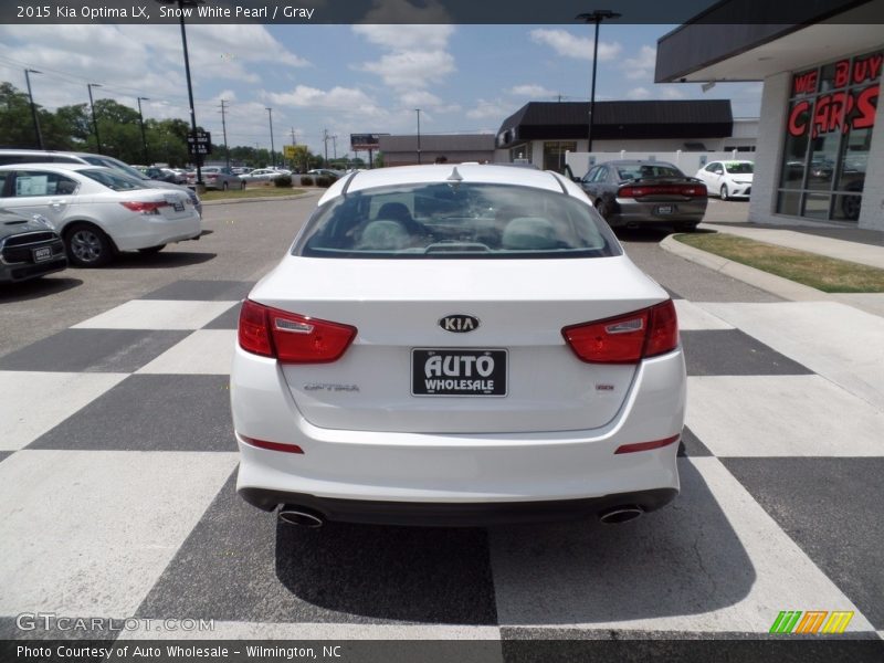 Snow White Pearl / Gray 2015 Kia Optima LX