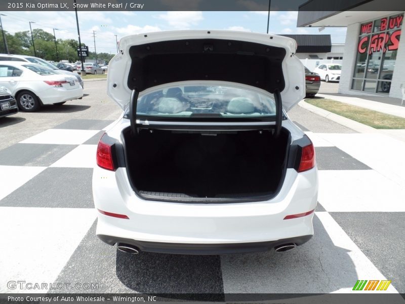 Snow White Pearl / Gray 2015 Kia Optima LX