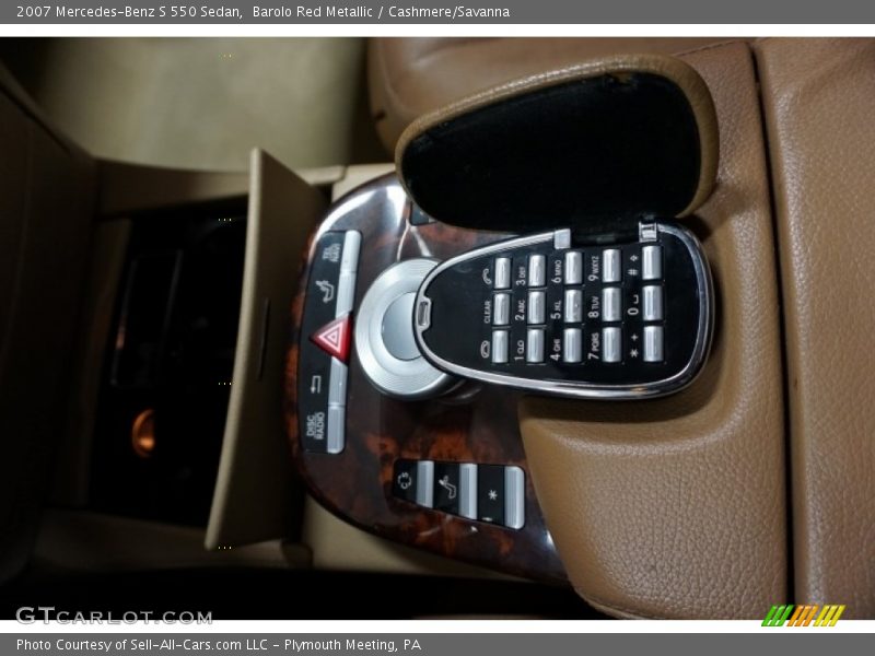 Barolo Red Metallic / Cashmere/Savanna 2007 Mercedes-Benz S 550 Sedan