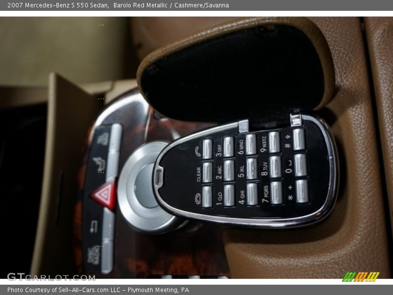 Barolo Red Metallic / Cashmere/Savanna 2007 Mercedes-Benz S 550 Sedan