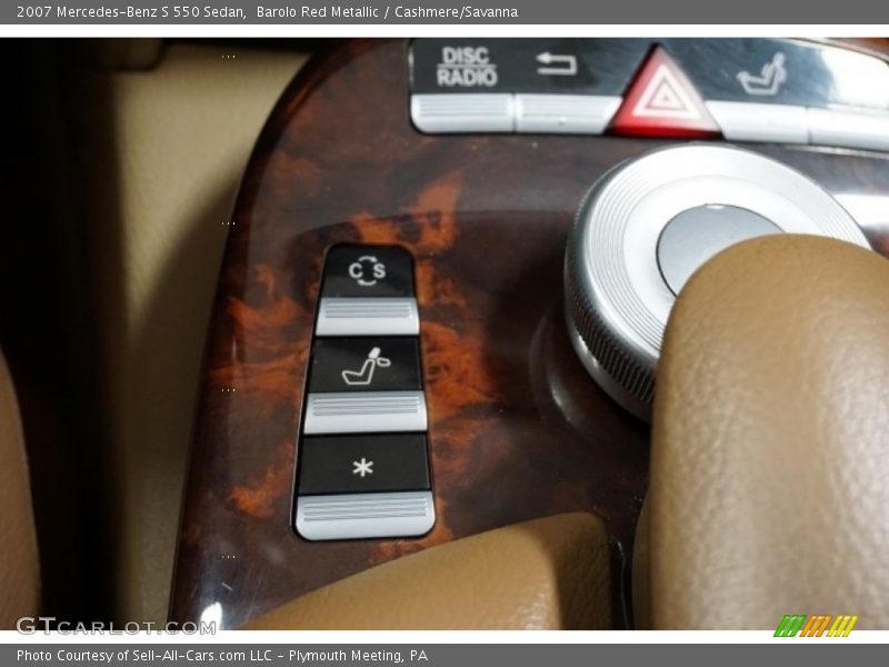 Barolo Red Metallic / Cashmere/Savanna 2007 Mercedes-Benz S 550 Sedan