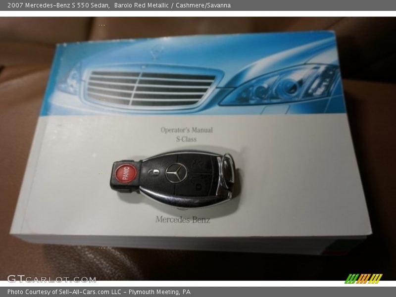 Barolo Red Metallic / Cashmere/Savanna 2007 Mercedes-Benz S 550 Sedan