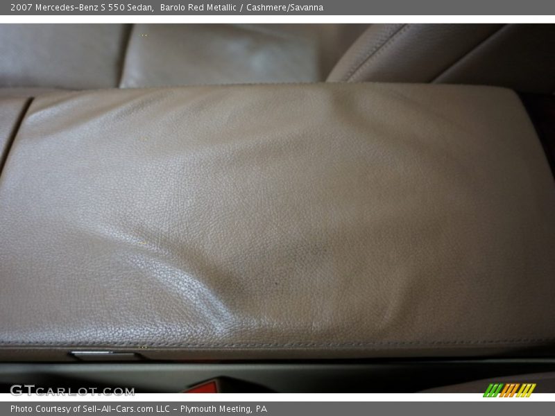 Barolo Red Metallic / Cashmere/Savanna 2007 Mercedes-Benz S 550 Sedan