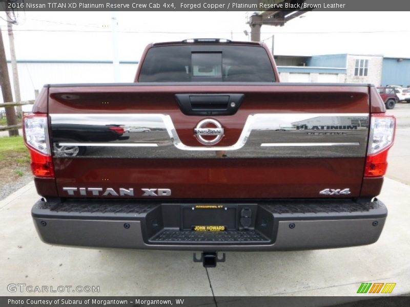 Forged Copper / Platinum Reserve Black/Brown Leather 2016 Nissan TITAN XD Platinum Reserve Crew Cab 4x4