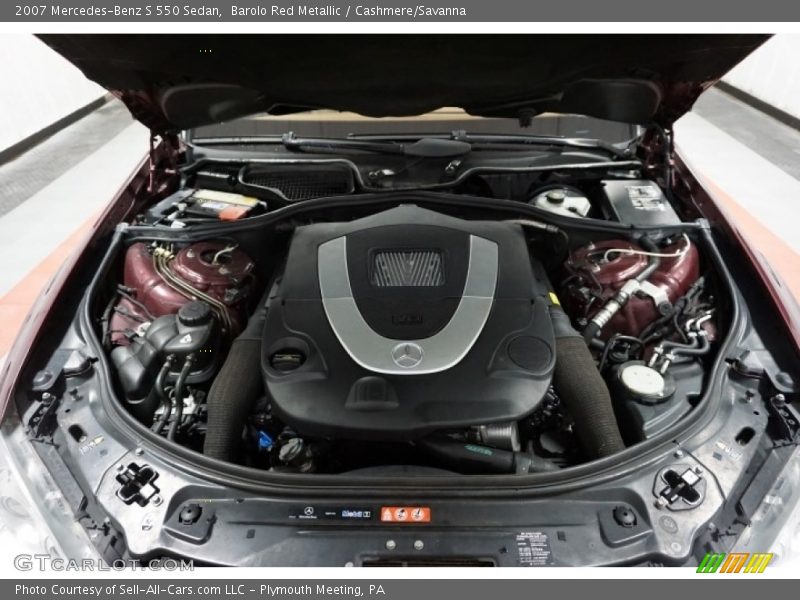 Barolo Red Metallic / Cashmere/Savanna 2007 Mercedes-Benz S 550 Sedan