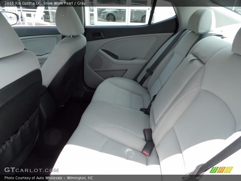 Snow White Pearl / Gray 2015 Kia Optima LX