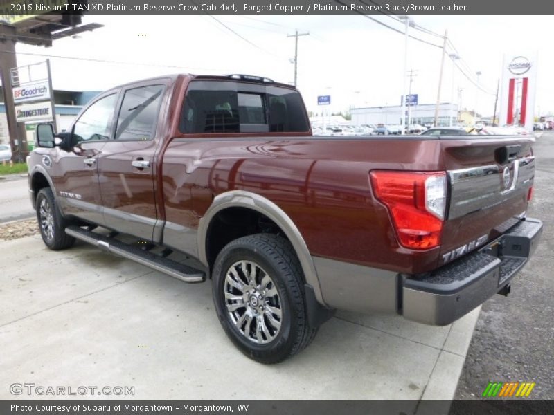 Forged Copper / Platinum Reserve Black/Brown Leather 2016 Nissan TITAN XD Platinum Reserve Crew Cab 4x4