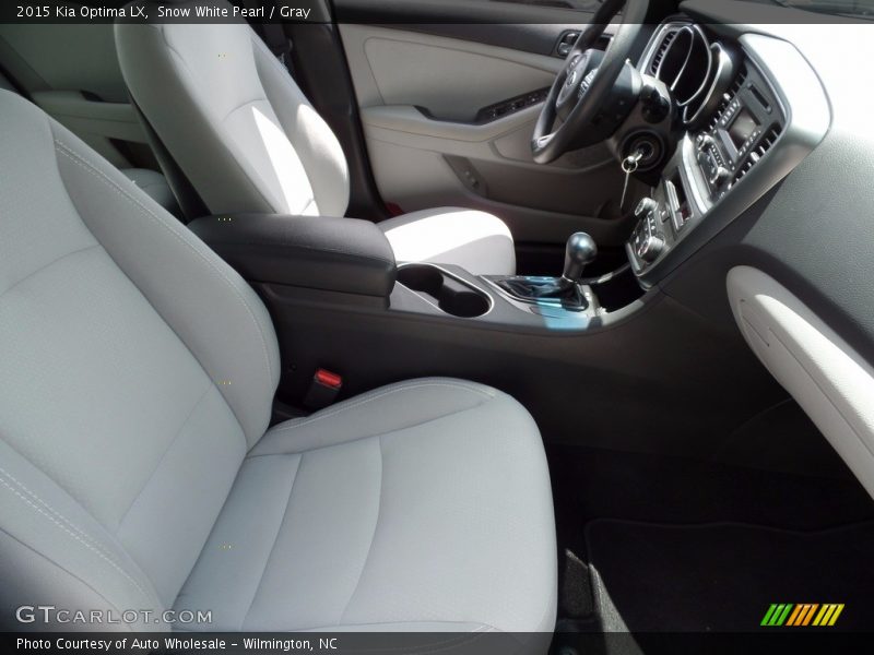 Snow White Pearl / Gray 2015 Kia Optima LX