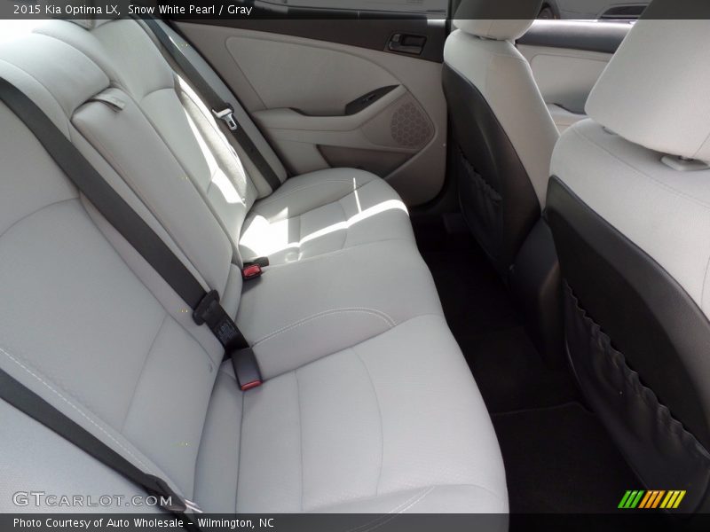 Snow White Pearl / Gray 2015 Kia Optima LX