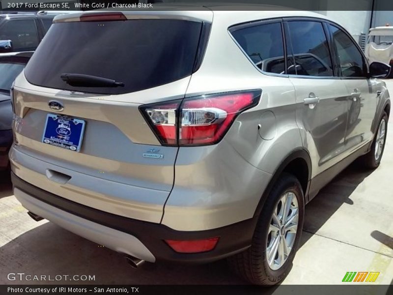 White Gold / Charcoal Black 2017 Ford Escape SE