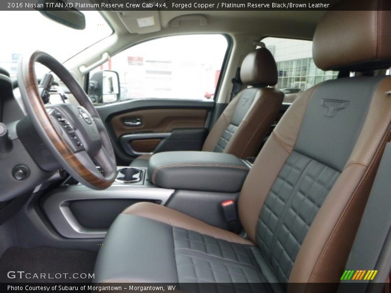 Forged Copper / Platinum Reserve Black/Brown Leather 2016 Nissan TITAN XD Platinum Reserve Crew Cab 4x4