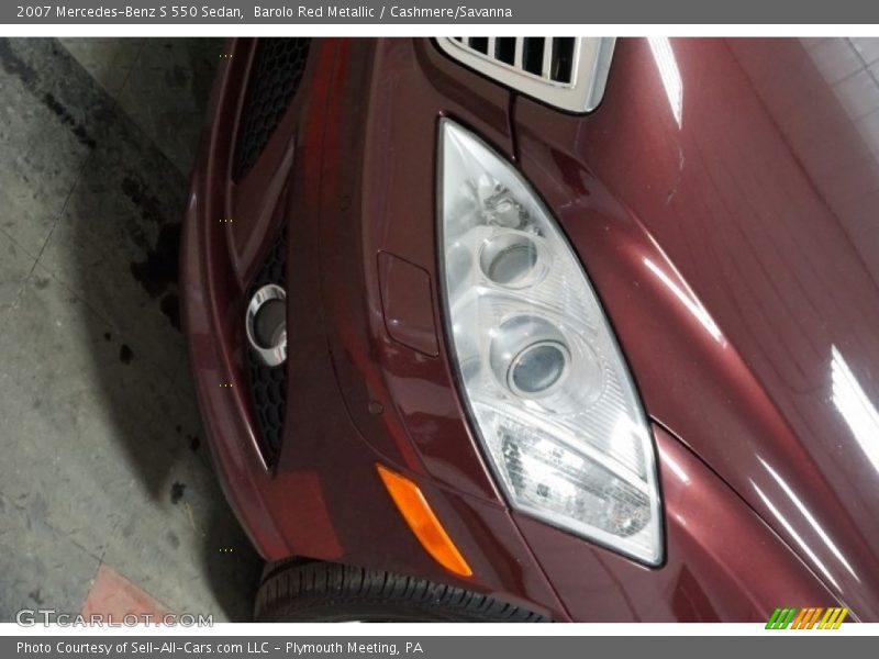 Barolo Red Metallic / Cashmere/Savanna 2007 Mercedes-Benz S 550 Sedan