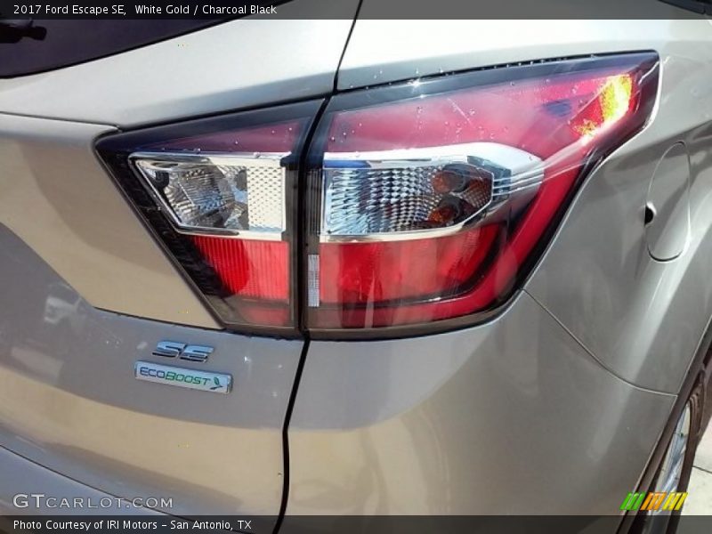 White Gold / Charcoal Black 2017 Ford Escape SE
