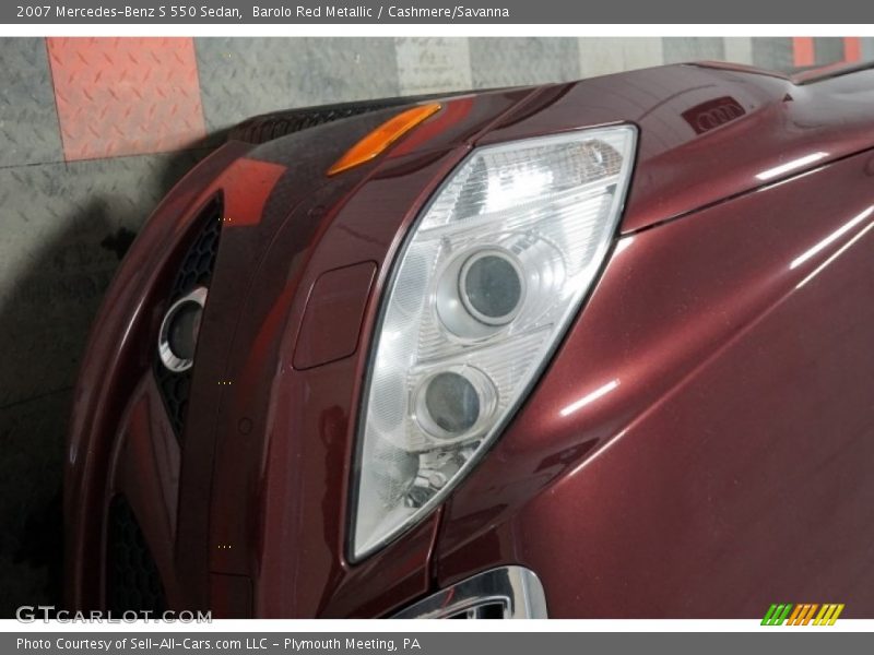 Barolo Red Metallic / Cashmere/Savanna 2007 Mercedes-Benz S 550 Sedan