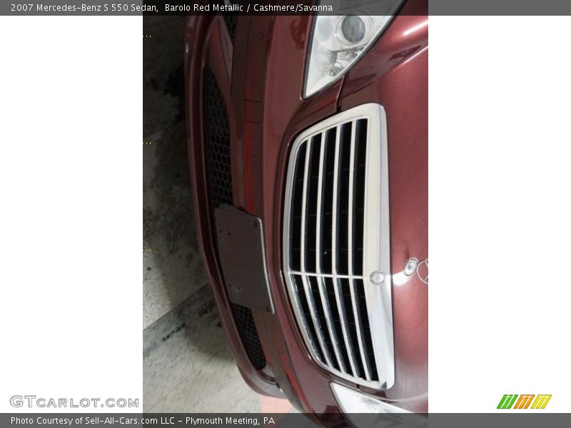 Barolo Red Metallic / Cashmere/Savanna 2007 Mercedes-Benz S 550 Sedan