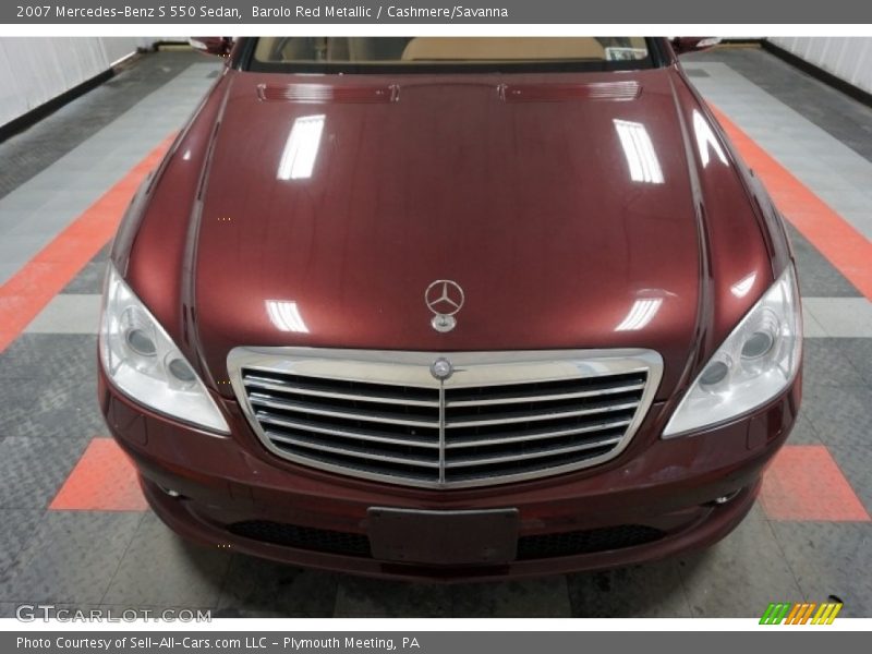 Barolo Red Metallic / Cashmere/Savanna 2007 Mercedes-Benz S 550 Sedan