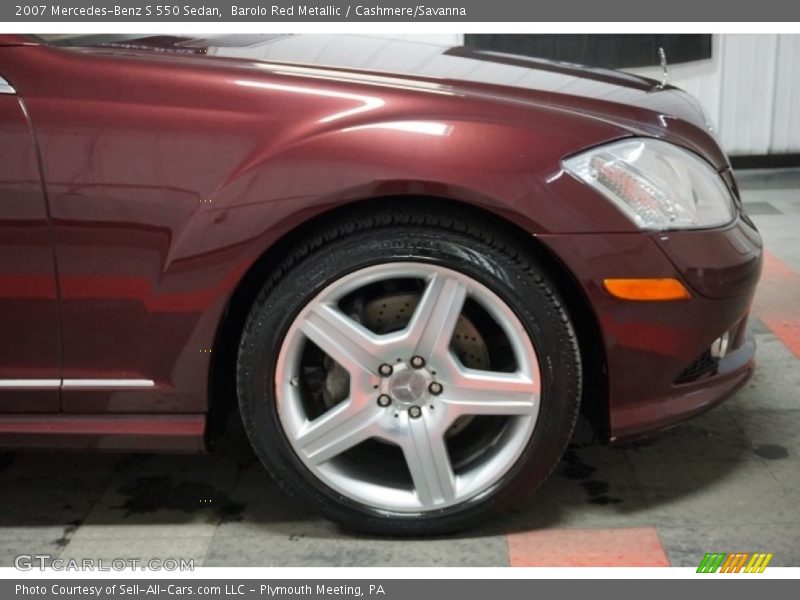 Barolo Red Metallic / Cashmere/Savanna 2007 Mercedes-Benz S 550 Sedan