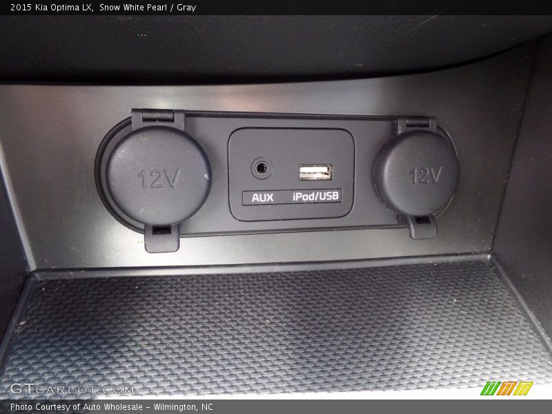Snow White Pearl / Gray 2015 Kia Optima LX