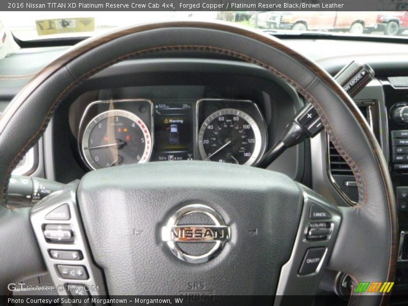 Forged Copper / Platinum Reserve Black/Brown Leather 2016 Nissan TITAN XD Platinum Reserve Crew Cab 4x4