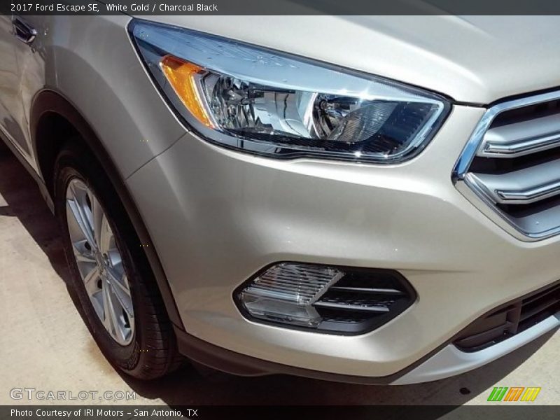 White Gold / Charcoal Black 2017 Ford Escape SE