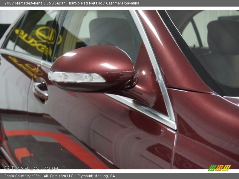 Barolo Red Metallic / Cashmere/Savanna 2007 Mercedes-Benz S 550 Sedan