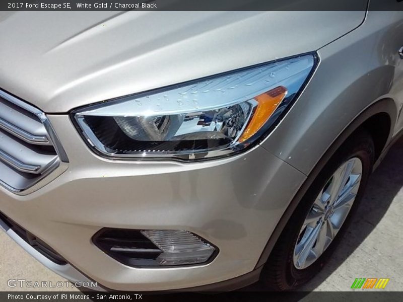 White Gold / Charcoal Black 2017 Ford Escape SE