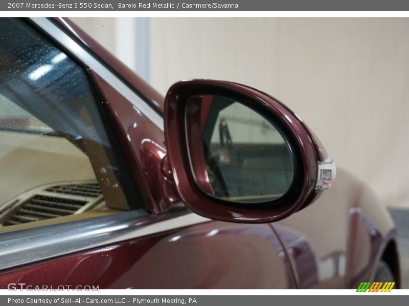 Barolo Red Metallic / Cashmere/Savanna 2007 Mercedes-Benz S 550 Sedan