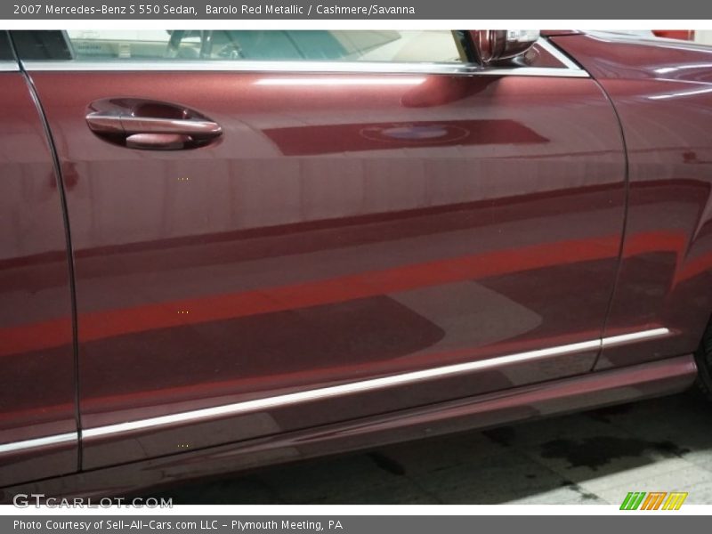 Barolo Red Metallic / Cashmere/Savanna 2007 Mercedes-Benz S 550 Sedan