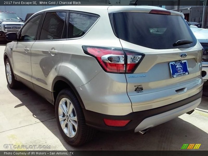 White Gold / Charcoal Black 2017 Ford Escape SE