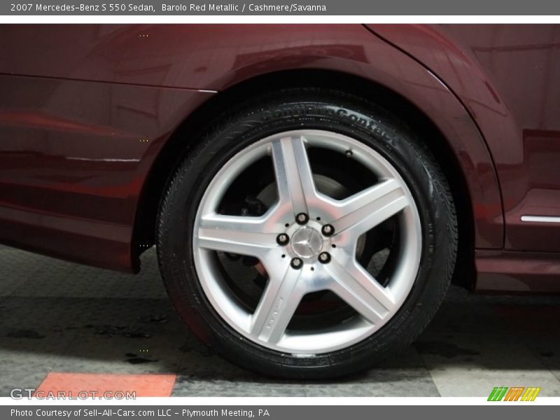 Barolo Red Metallic / Cashmere/Savanna 2007 Mercedes-Benz S 550 Sedan