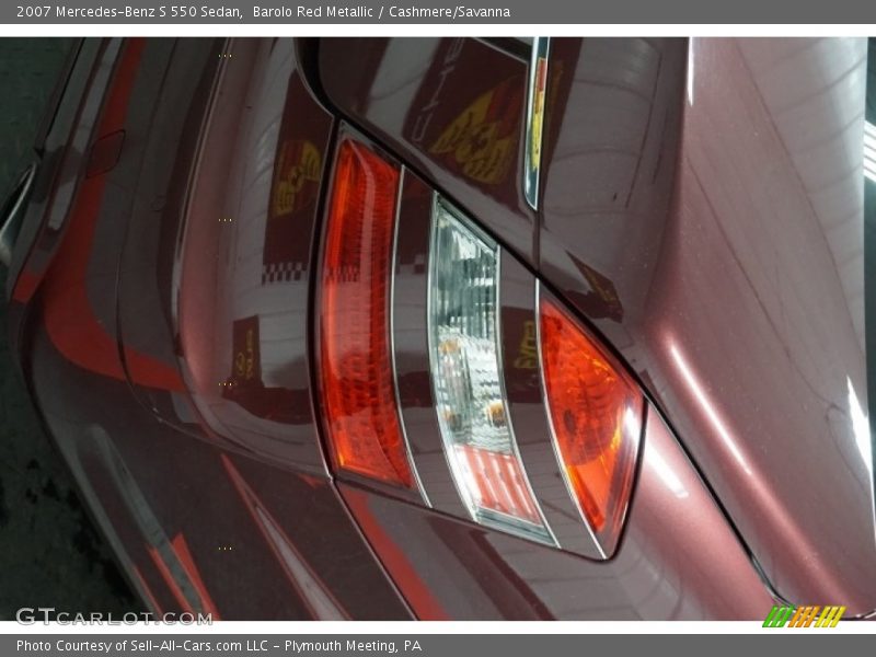 Barolo Red Metallic / Cashmere/Savanna 2007 Mercedes-Benz S 550 Sedan