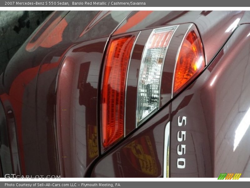 Barolo Red Metallic / Cashmere/Savanna 2007 Mercedes-Benz S 550 Sedan