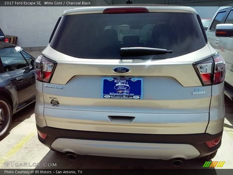 White Gold / Charcoal Black 2017 Ford Escape SE