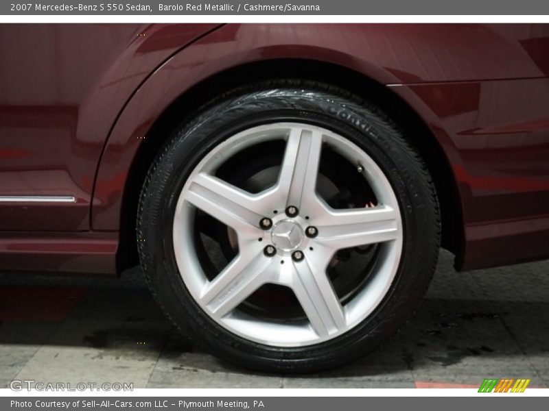 Barolo Red Metallic / Cashmere/Savanna 2007 Mercedes-Benz S 550 Sedan