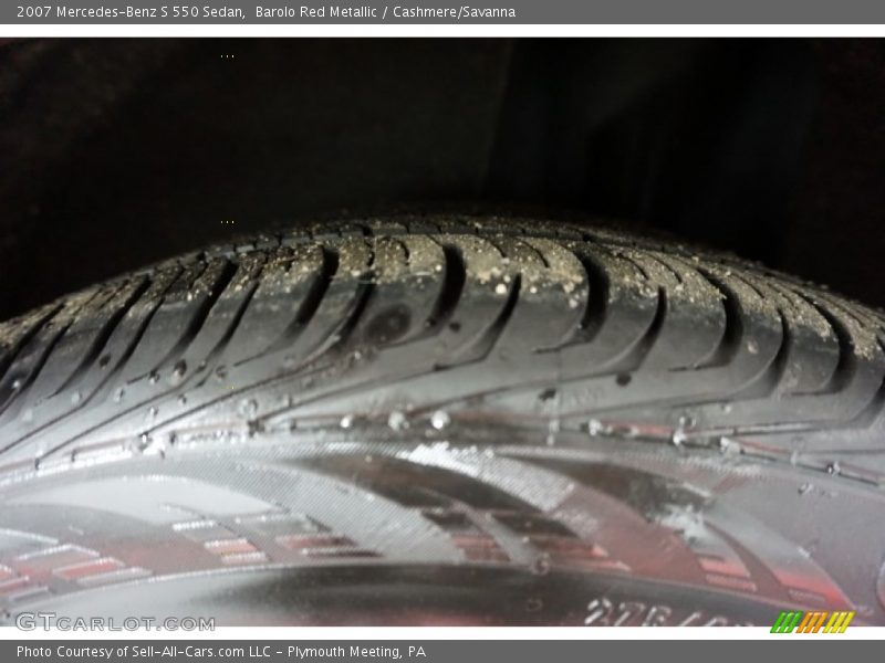 Barolo Red Metallic / Cashmere/Savanna 2007 Mercedes-Benz S 550 Sedan