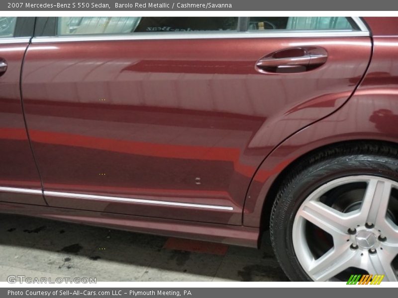 Barolo Red Metallic / Cashmere/Savanna 2007 Mercedes-Benz S 550 Sedan