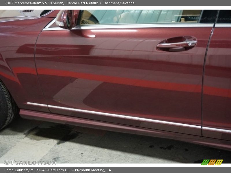 Barolo Red Metallic / Cashmere/Savanna 2007 Mercedes-Benz S 550 Sedan