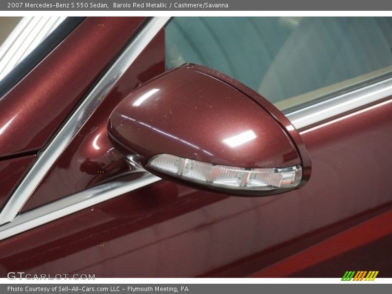 Barolo Red Metallic / Cashmere/Savanna 2007 Mercedes-Benz S 550 Sedan