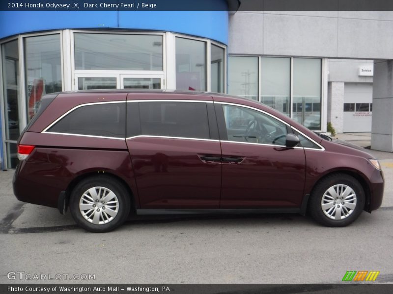 Dark Cherry Pearl / Beige 2014 Honda Odyssey LX
