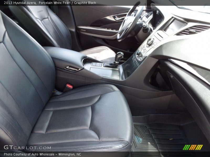 Porcelain White Pearl / Graphite Black 2013 Hyundai Azera