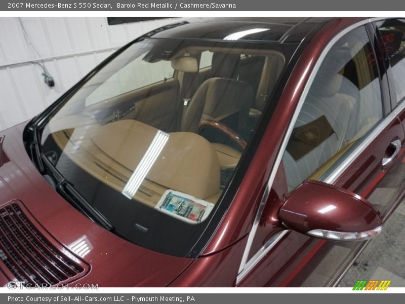 Barolo Red Metallic / Cashmere/Savanna 2007 Mercedes-Benz S 550 Sedan
