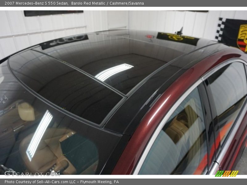 Barolo Red Metallic / Cashmere/Savanna 2007 Mercedes-Benz S 550 Sedan